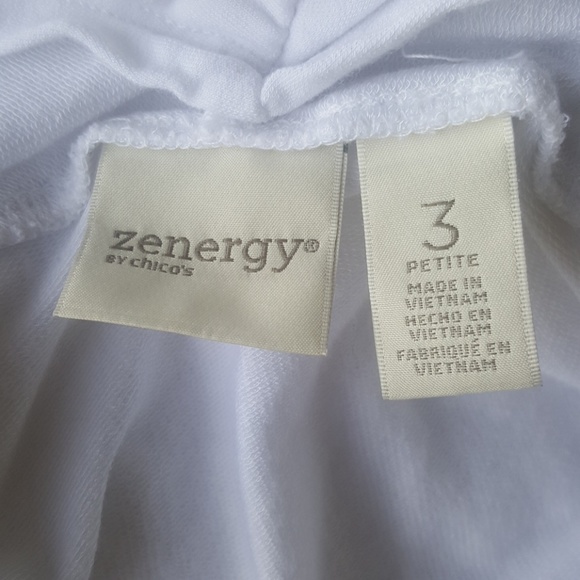 SOLD!!! CHICO'S White Wrap Cover - Size 3 Petite - Picture 4 of 5